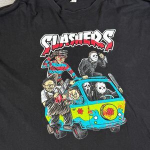Slashers T Shirt Mens Adult 3XL Black Movie Villans Big & Tall Tee